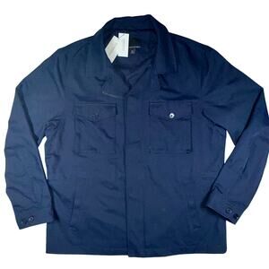 BANANA REPUBLIC Sz XL Waterproof Utility Field Jacket Navy Blue Shirt Coat